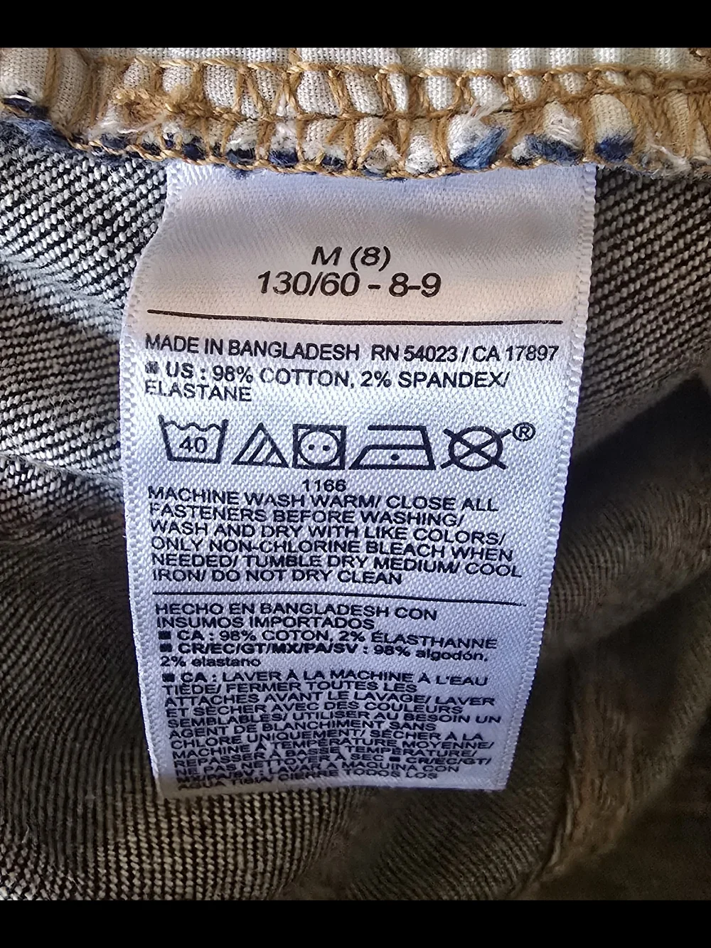 Old Navy Girl's Boot-Cut Stretchy Pull On Jeans- Size 8